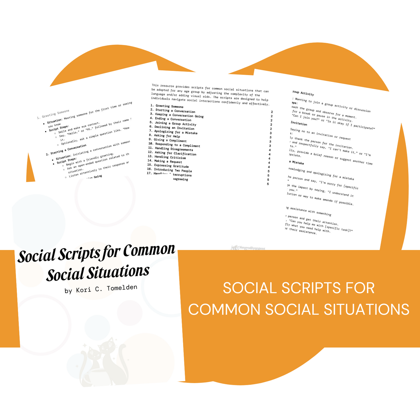 Social Scripts for Common Social Situations